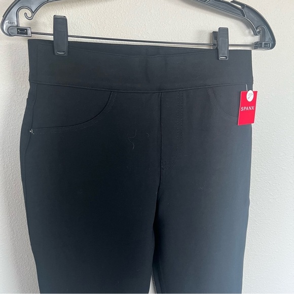New SPANX The Perfect Black Pant Ankle 4-Pocket NWT Casual Women’s Medium Petite - Picture 4 of 12